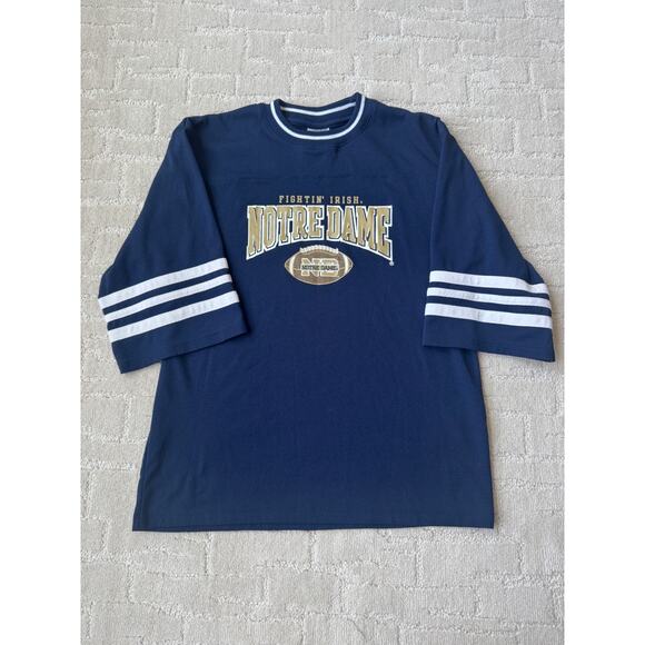 VTG Notre Dame Bookstore Jersey Shirt Kids L - Picture 1 of 6